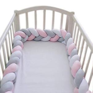 Braided Cot Bumper - Multi colour