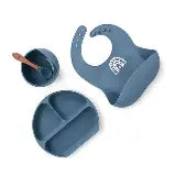 Baby Silicone Feeding Set - Blue