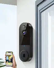 WiFi Smart Video Doorbell Camera - Black